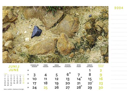 Desk calendar Julian Alps 2024 - June